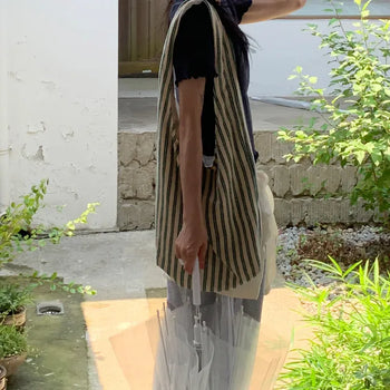Tiro Striped Terry Shoulder Bag