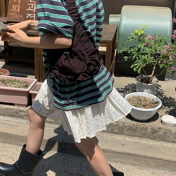 Uberin Frill Shirring Shoulder Bag