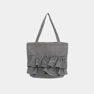 Lecha Check Frill Shoulder Bag