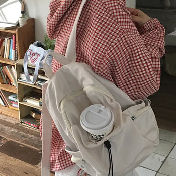 Pleated Daily String Pocket Backpack