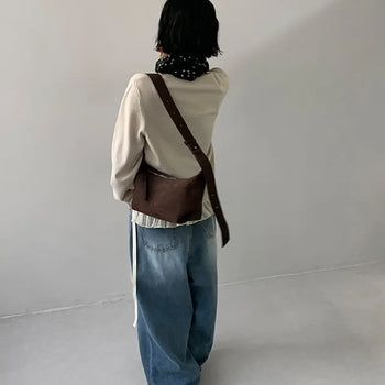 Siyu Suede Strap Shoulder Bag