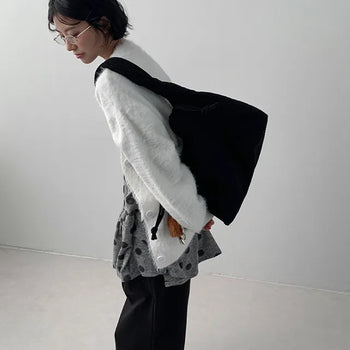 Steed Corduroy Keyring Hobo Bag