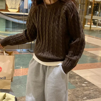 Sonnet Cable Round Neck Knit