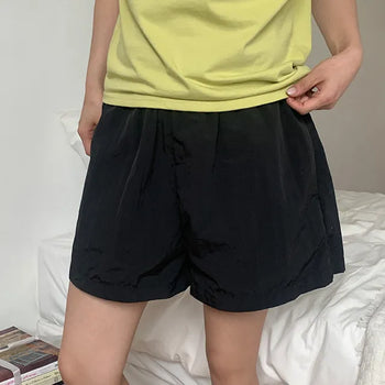 Herre Nylon Basic Elastic Shorts