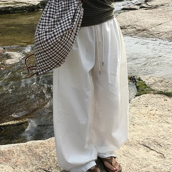 Edin Folding Snap Wide Elastic Pants