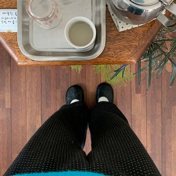 Claw Dot Wide Elastic Pants
