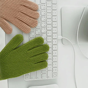 Noitz Flower Knit Gloves