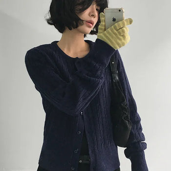 Weekly Striped Knit Gloves