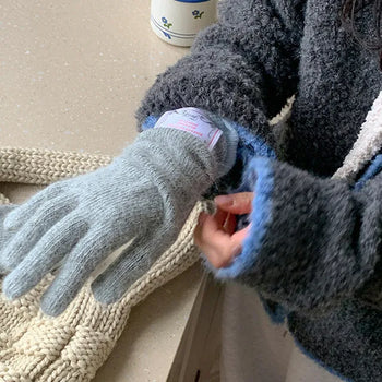 Loroa Color Block Knit Gloves