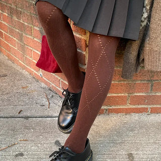 Moner diamond pattern stockings
