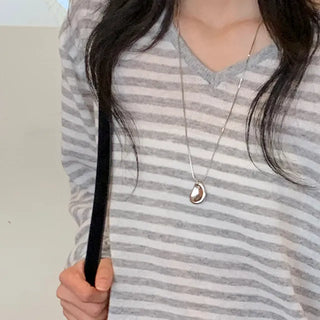 Alomin Simple Drop Necklace
