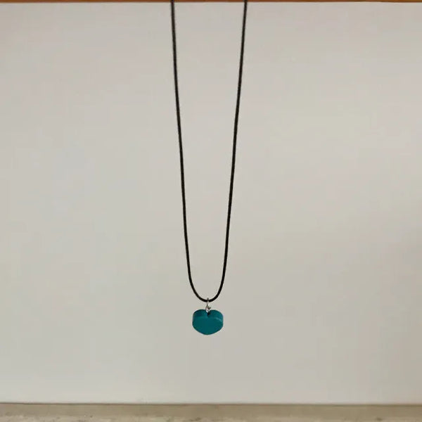 Meoyui Heart Gemstone Knot Necklace
