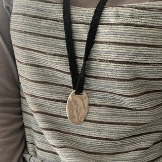 Ekan Bold Pendant Strap Necklace