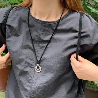 Gioni Double Ring Necklace