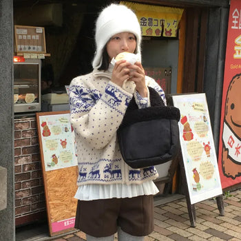 Bonche sheepskin shearling tote bag
