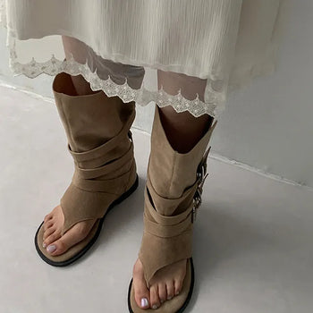 Void Warmer Folding Flip-flops Mid-calf Boots