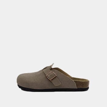 Polcard Real Leather Clog Slippers