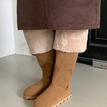 Yani Folding Fur Long UGG Boots