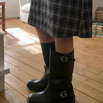 Witch's Buckle Long Boots
