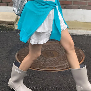 Beneficial mid-length rain boots