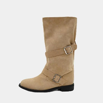 Easyall Buckle Long Boots