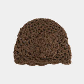 Sophie Roo Flower Short Knit Beanie