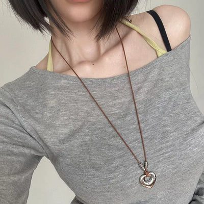 Jelly Heart Long Necklace