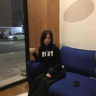 BABY Lettering Crop Zip-Up