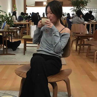 Loose Fit Elastic Drawstring Wide Training Long Pants