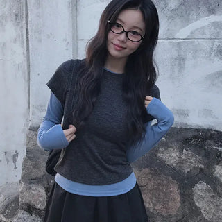 Cha Cha Layered Short Sleeve T-shirt Set
