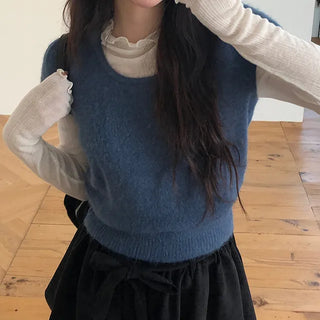 Myit Delicate Cozy Wavy Layered Wool Turtleneck T-shirt