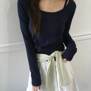 U-neck Two-way Tee