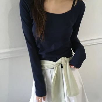 U-neck Two-way Tee