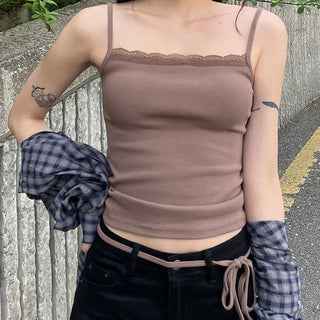 Lace Square Neck Sleeveless