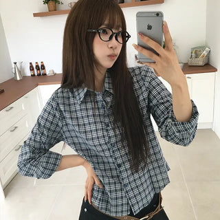 Fizz Slim Pintuck Check Shirt