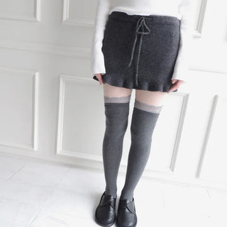 knit frill skirt