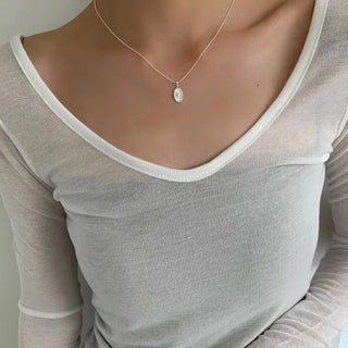 (Silver 925) Sun Pendant Necklace Vintage Ethnic Silver Necklace Thin Chain Layered
