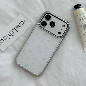 Springbloom Non-Discoloring MagSafe Glass Shockproof Silver New Spring Phone Case