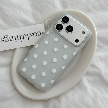 Sparkle Dot Translucent Jelly iPhone Galaxy Spring New Phone Case