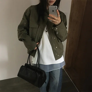 Grit Military Oversized Short Field Jacket