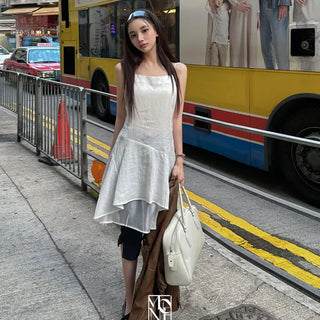 Made. Lyocell Layered Sleeveless Dress