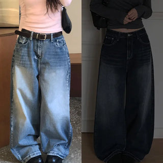 Feeder Hem Snap Two-Way Washed All-Season Denim Pants