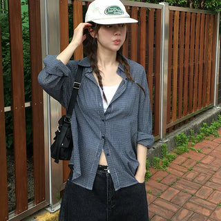 Mute Small Check Loose Fit Shirt