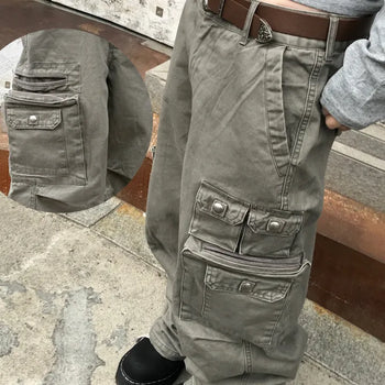 Unisex West Vintage Field Button Cargo Pants (2 colors)