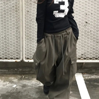 Unisex Justin Vintage Flap Cargo Sweatpants (2 colors)