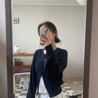 Relaxing Button Knit Cardigan