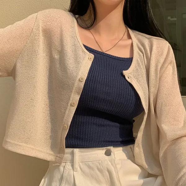 Beginning Summer Crop Cardigan