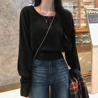 Soft Button Long Sleeve Knit