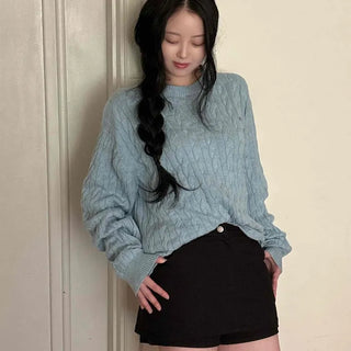 High-Waisted Semi-Mini Skirt with Zipper Detail