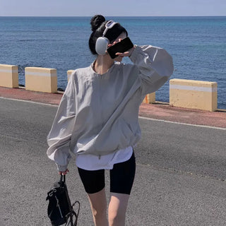 City Two-Way Oversized Big Size Windbreaker Jacket